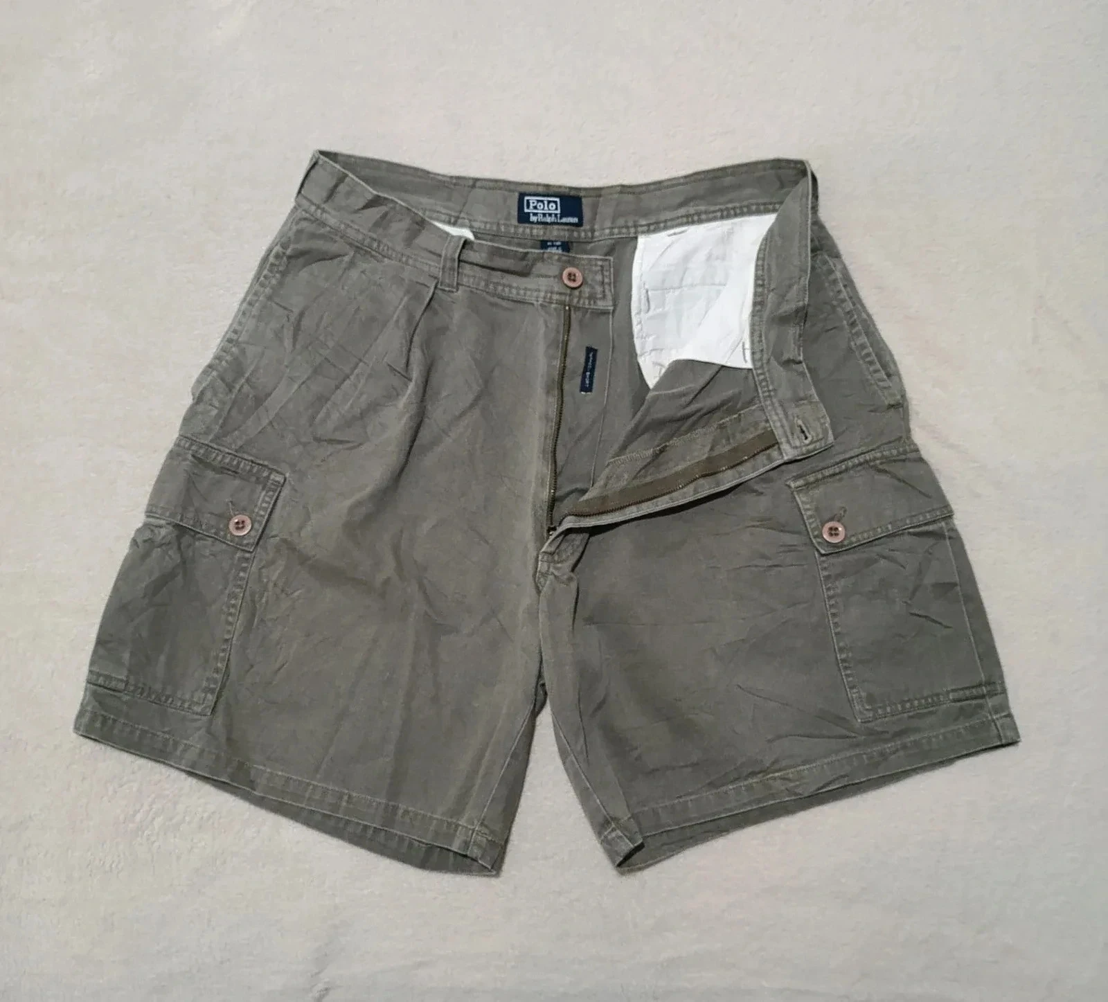 Lichtbruine cargoshort Polo Ralph Lauren Tarpoon Short Maat 36 – photo 4
